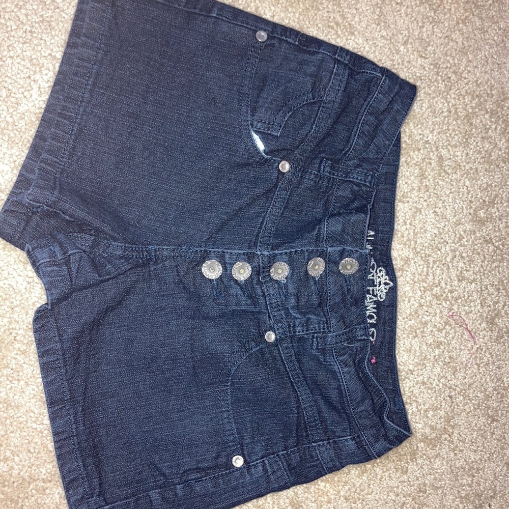 High waisted jean shorts